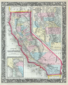 Map of California, 1860