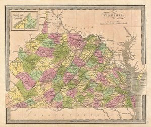 Map of Virginia, 1848