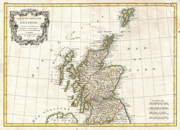 Map of Scotland, 1772