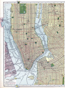 Geopolitical Map of New York City, 1910