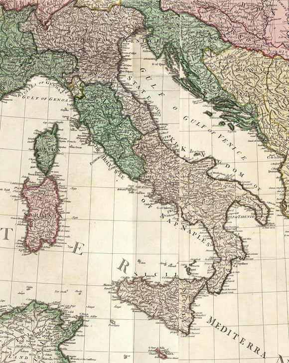 Map of the Mediterranean, 1785