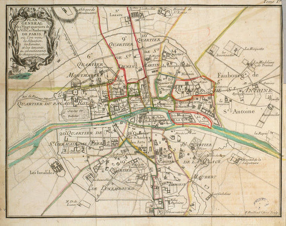Map of Paris, 1678