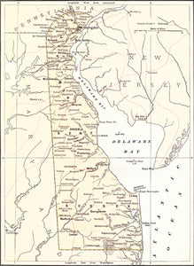 Map of Delaware, 1878