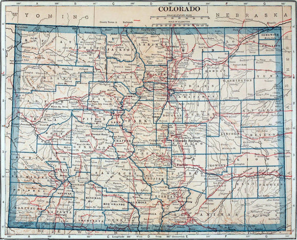 Map of Idaho, 1921