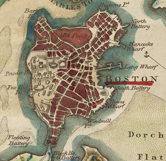 Map of Boston, 1806