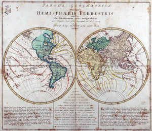 Engraved World Map, 1760