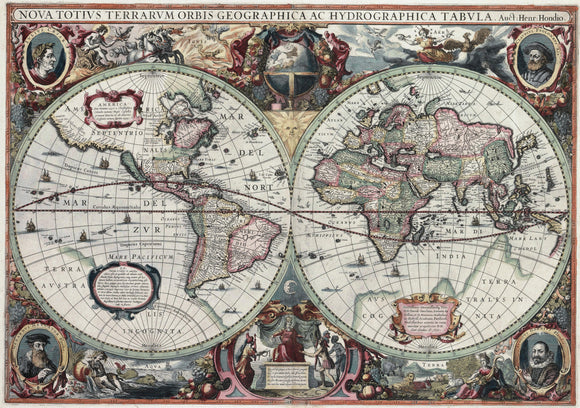 Map of the World - Nova Totius Terrarum Orbis Geographica Ac Hydrographica Tabula, 1630
